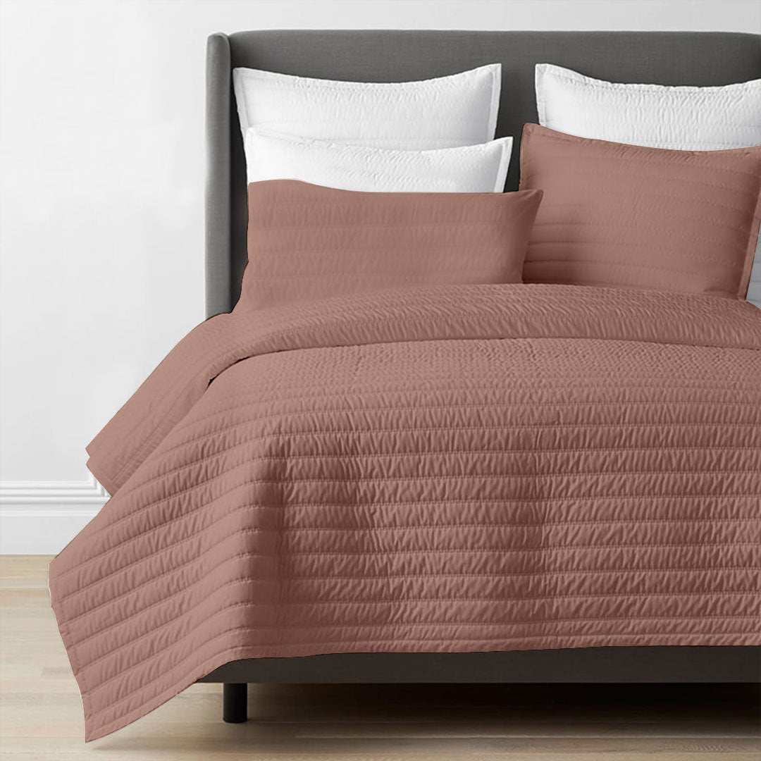 Channel stitch - Pure Linen Quilt Sets