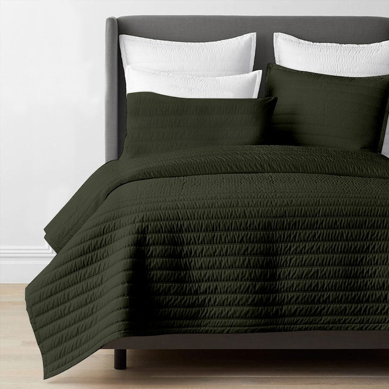 Channel stitch - Pure Linen Quilt Sets
